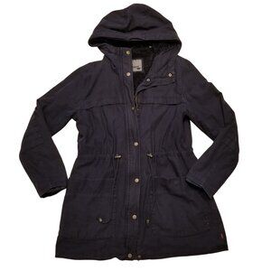 Women's Navy Blue Hooded Jacket